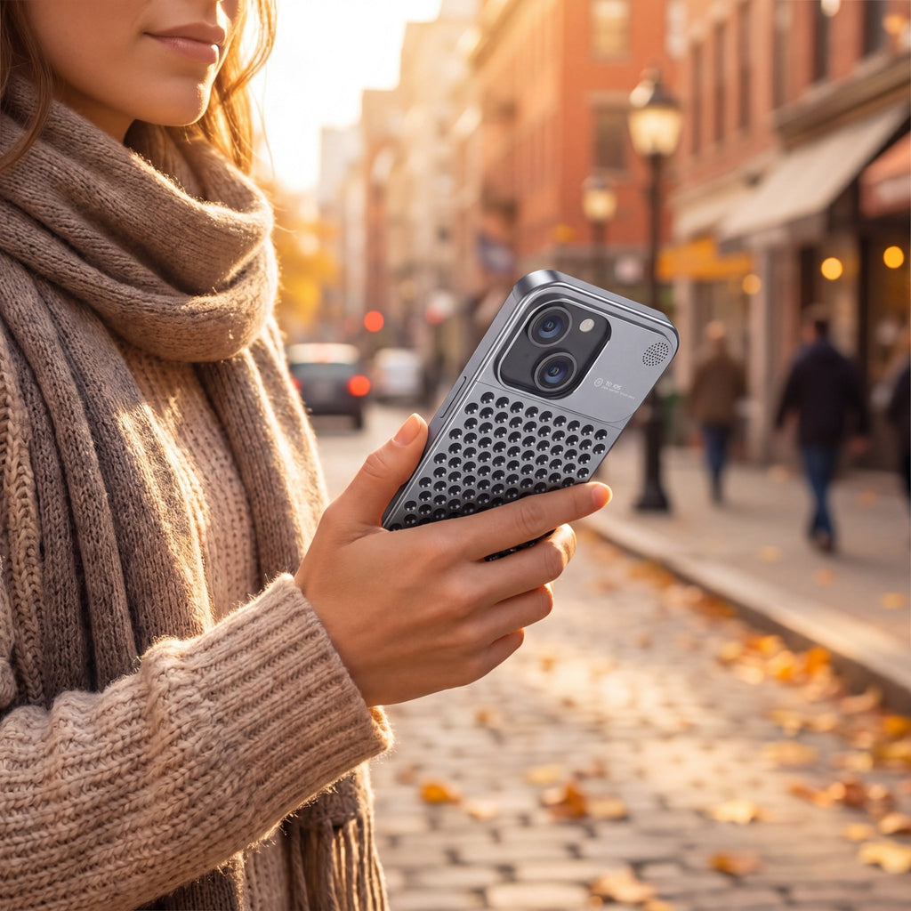 AeroCool Armor Case – Aluminum Alloy Protection for iPhone 12–15 Series - TrendsToLife