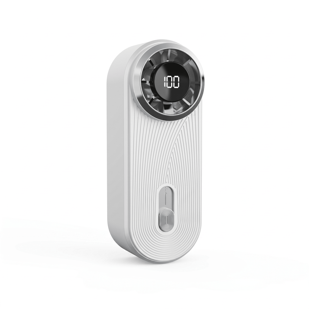 AeroPocket Smart Fan – Ultra-Thin Turbo Mini Fan with Digital Display - TrendsToLife