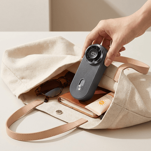 AeroPocket Smart Fan – Ultra-Thin Turbo Mini Fan with Digital Display - TrendsToLife