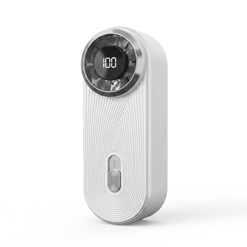 AeroPocket Smart Fan – Ultra-Thin Turbo Mini Fan with Digital Display - TrendsToLife