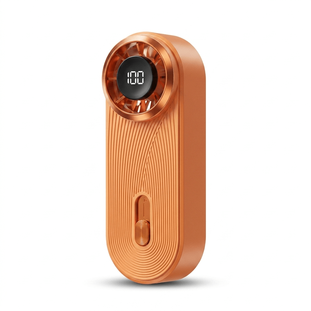 AeroPocket Smart Fan – Ultra-Thin Turbo Mini Fan with Digital Display - TrendsToLife