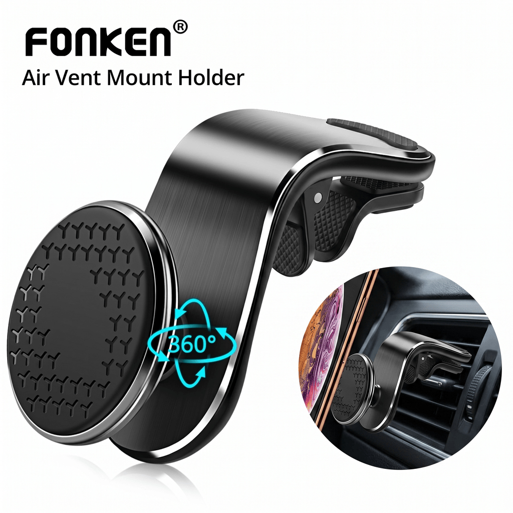 AirSpin 360° Magnetic Air Vent Car Phone Holder - TrendsToLife