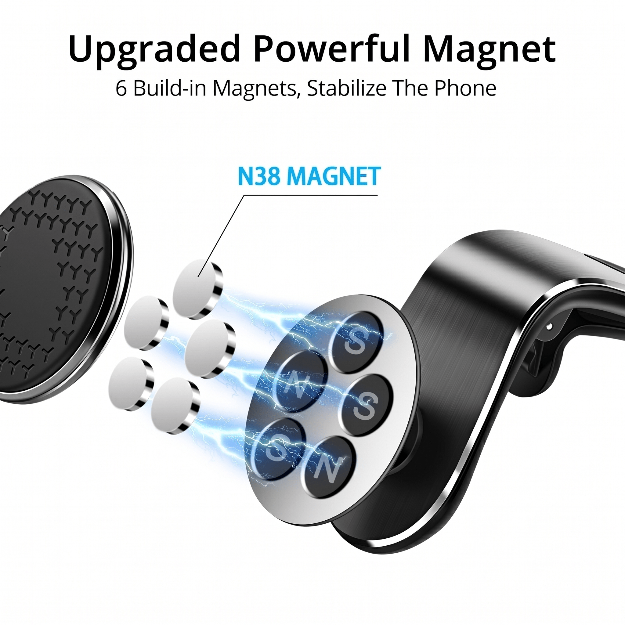 AirSpin 360° Magnetic Air Vent Car Phone Holder - TrendsToLife