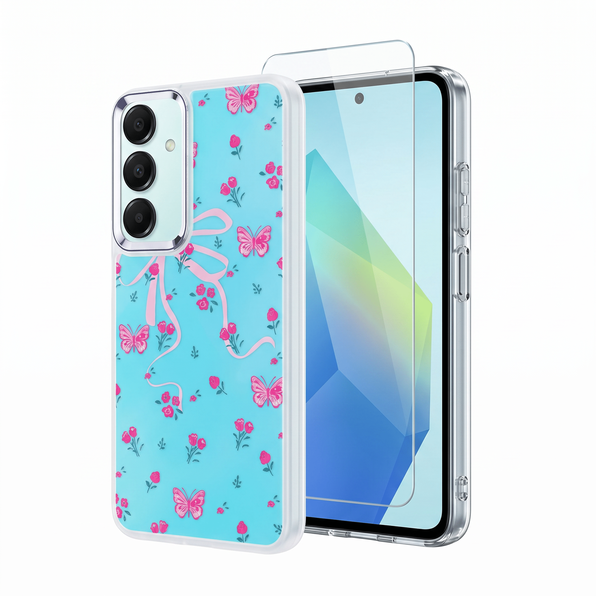 ArmorStyle Protection Set – Pattern Case & Nano Screen Protector – Samsung Galaxy A55 5G - TrendsToLife