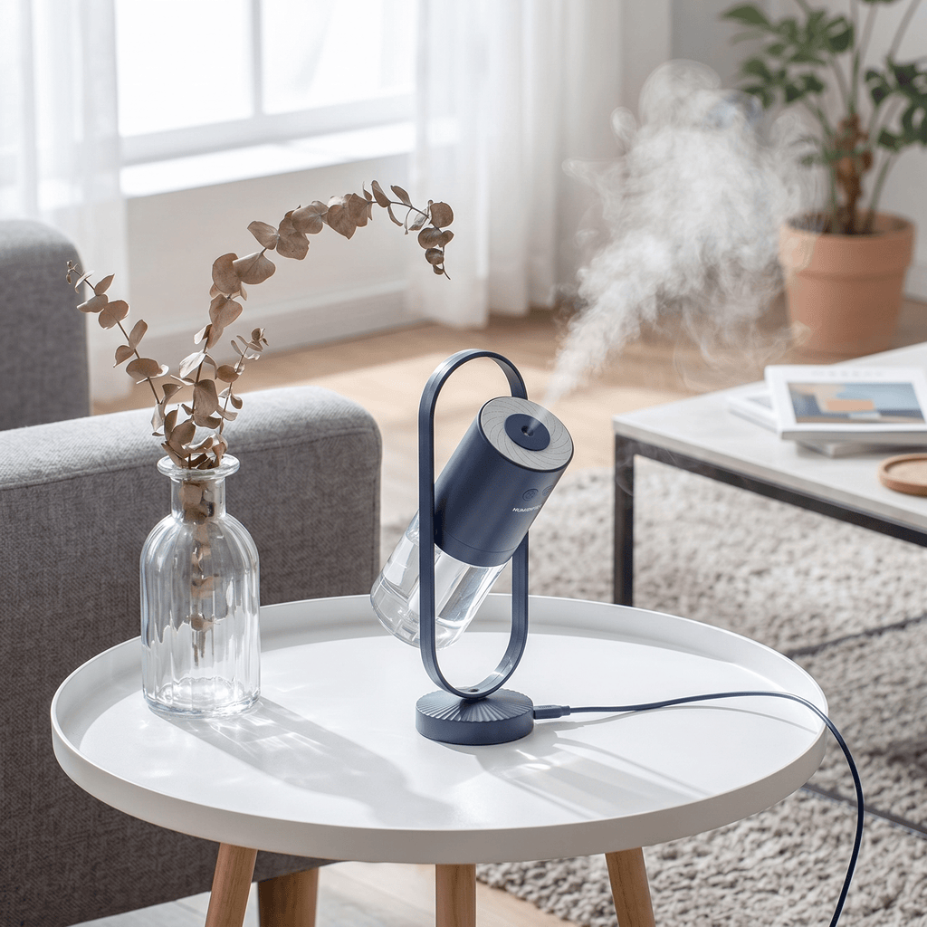 AuraMist Projection Humidifier – USB Ultrasonic Mist Diffuser with Night Light - TrendsToLife