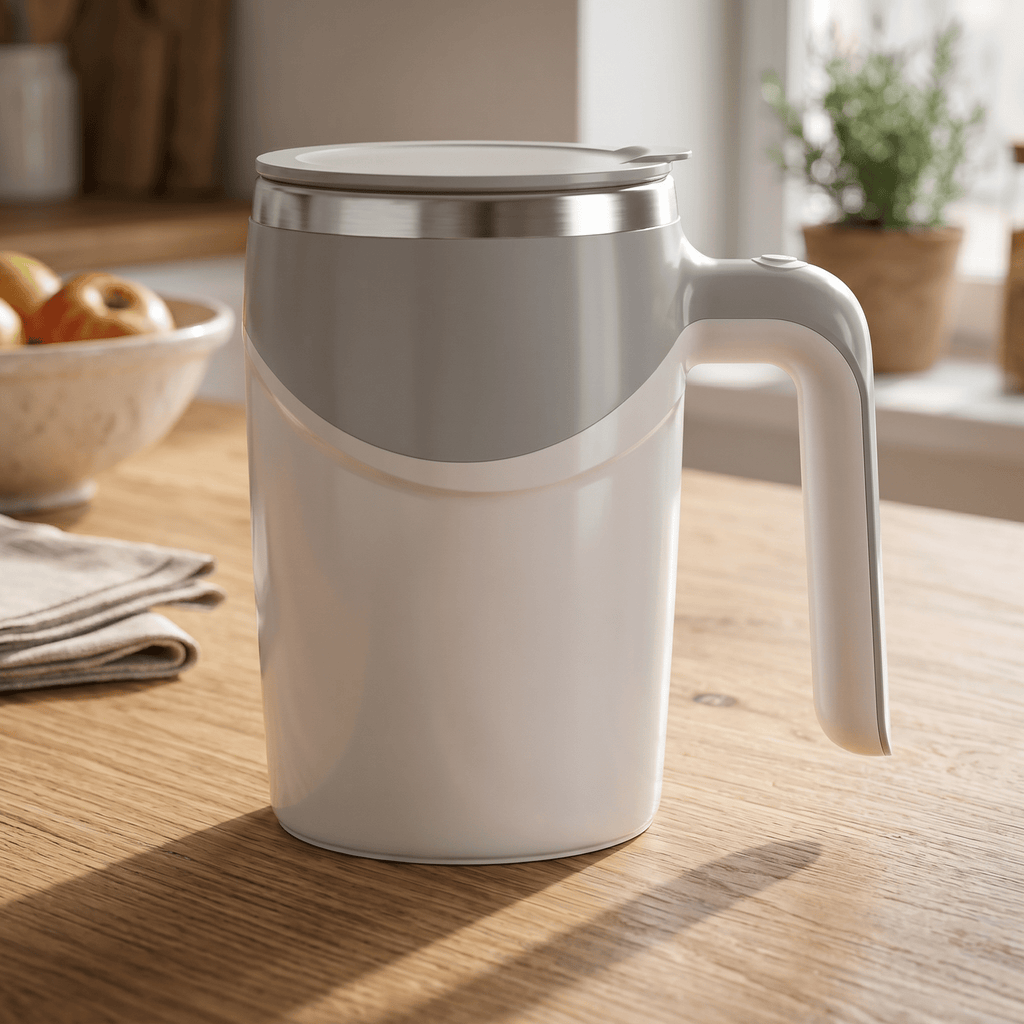 AutoBlend Self-Stirring Coffee Mug – Rechargeable 304 Stainless Steel Mixer - TrendsToLife