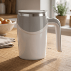 AutoBlend Self-Stirring Coffee Mug – Rechargeable 304 Stainless Steel Mixer - TrendsToLife