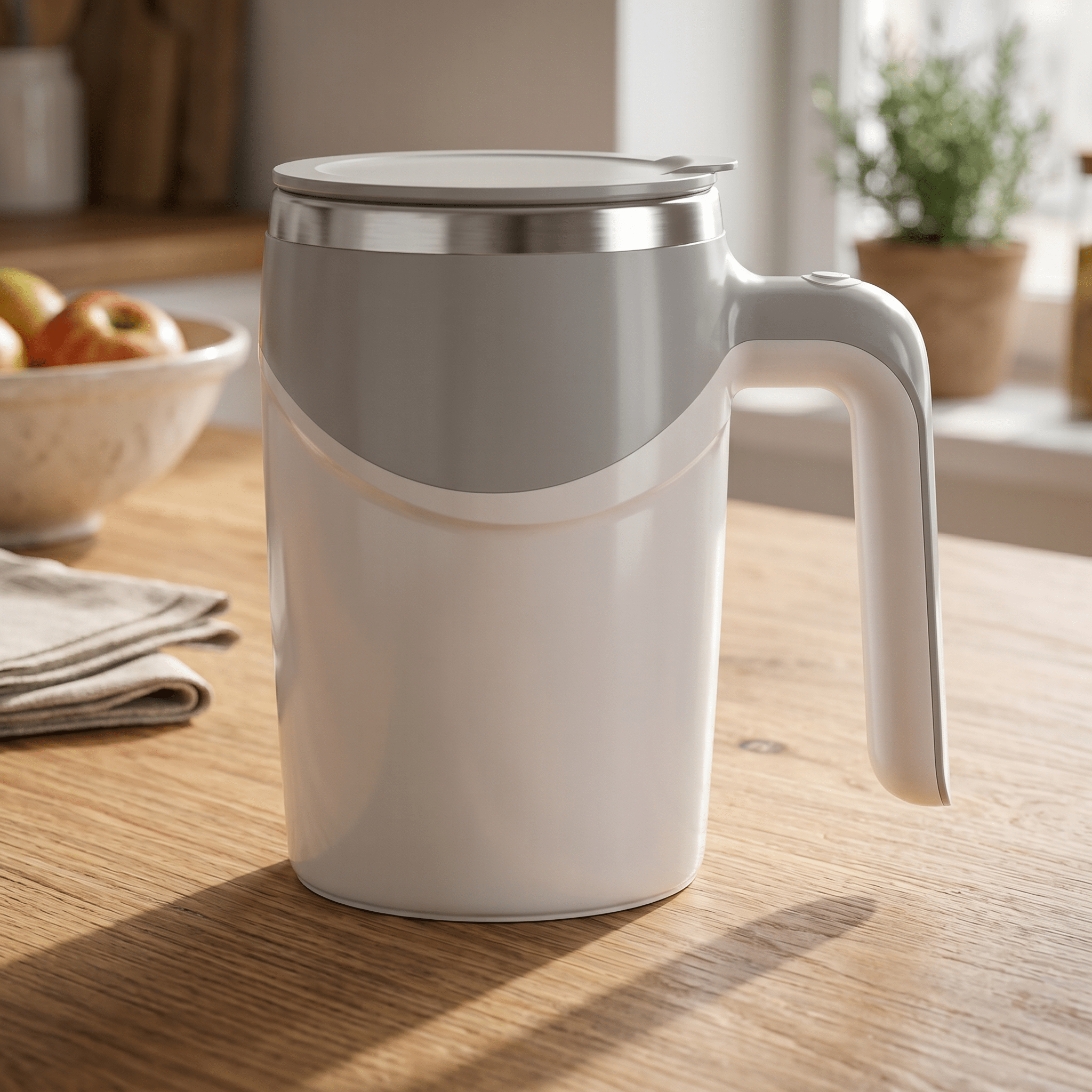 AutoBlend Self-Stirring Coffee Mug – Rechargeable 304 Stainless Steel Mixer - TrendsToLife