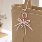 BeadMira — Beaded Heart Bag Charm Keychain - TrendsToLife