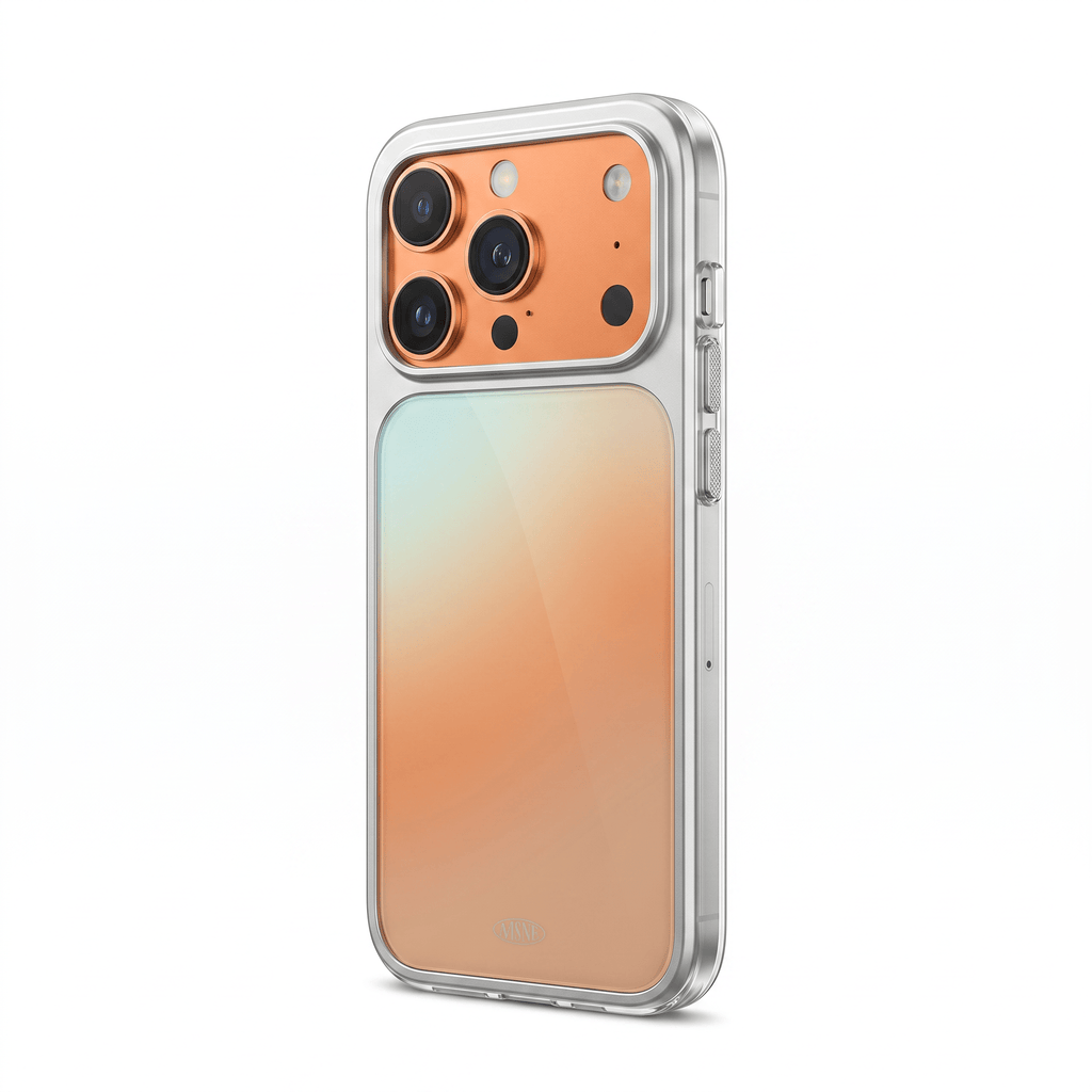 BrightCore Minimalist Slim Case for iPhone 11–17 Series – Orange Design - TrendsToLife