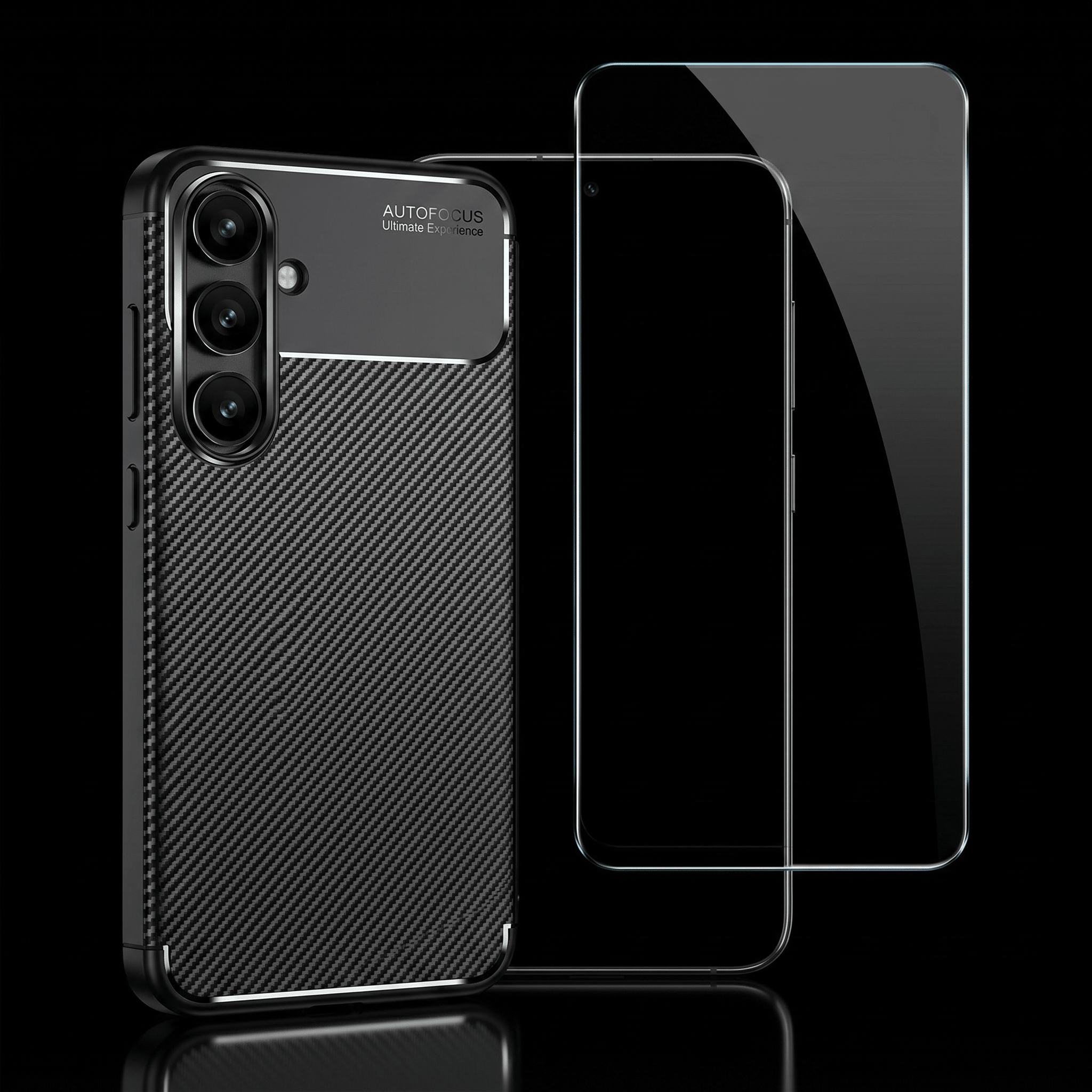 CarbonShield Protection Set – Case & Screen Protector – Samsung Galaxy S24 FE - TrendsToLife