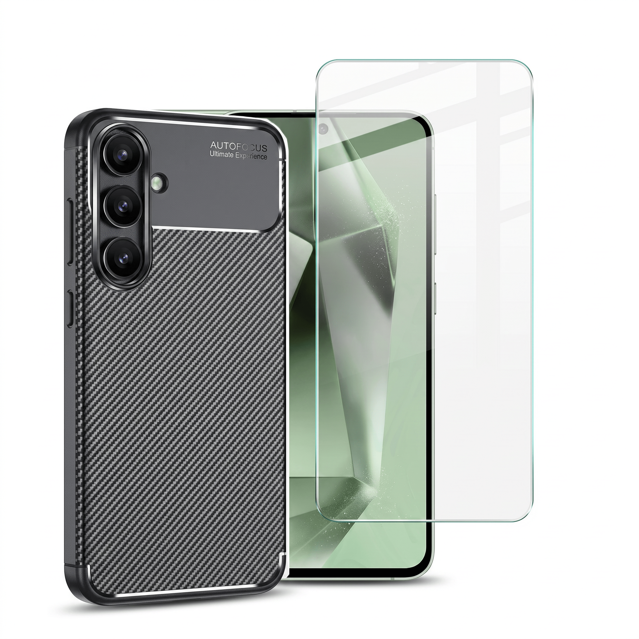 CarbonShield Protection Set – Case & Screen Protector – Samsung Galaxy S24 FE - TrendsToLife