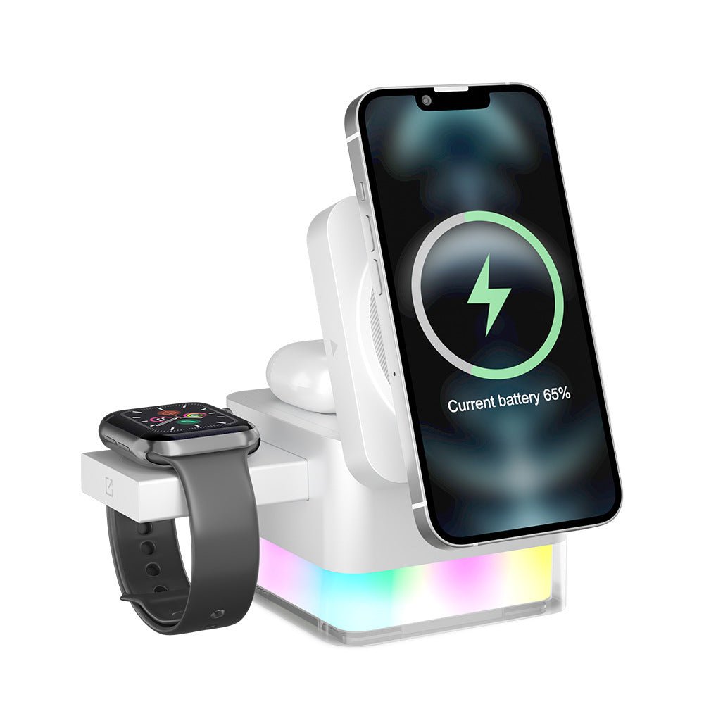 ChargeCube Three-in-one Magnetic Station – 3-in-1 Multifunctional Wireless Charger 15W - TrendsToLife