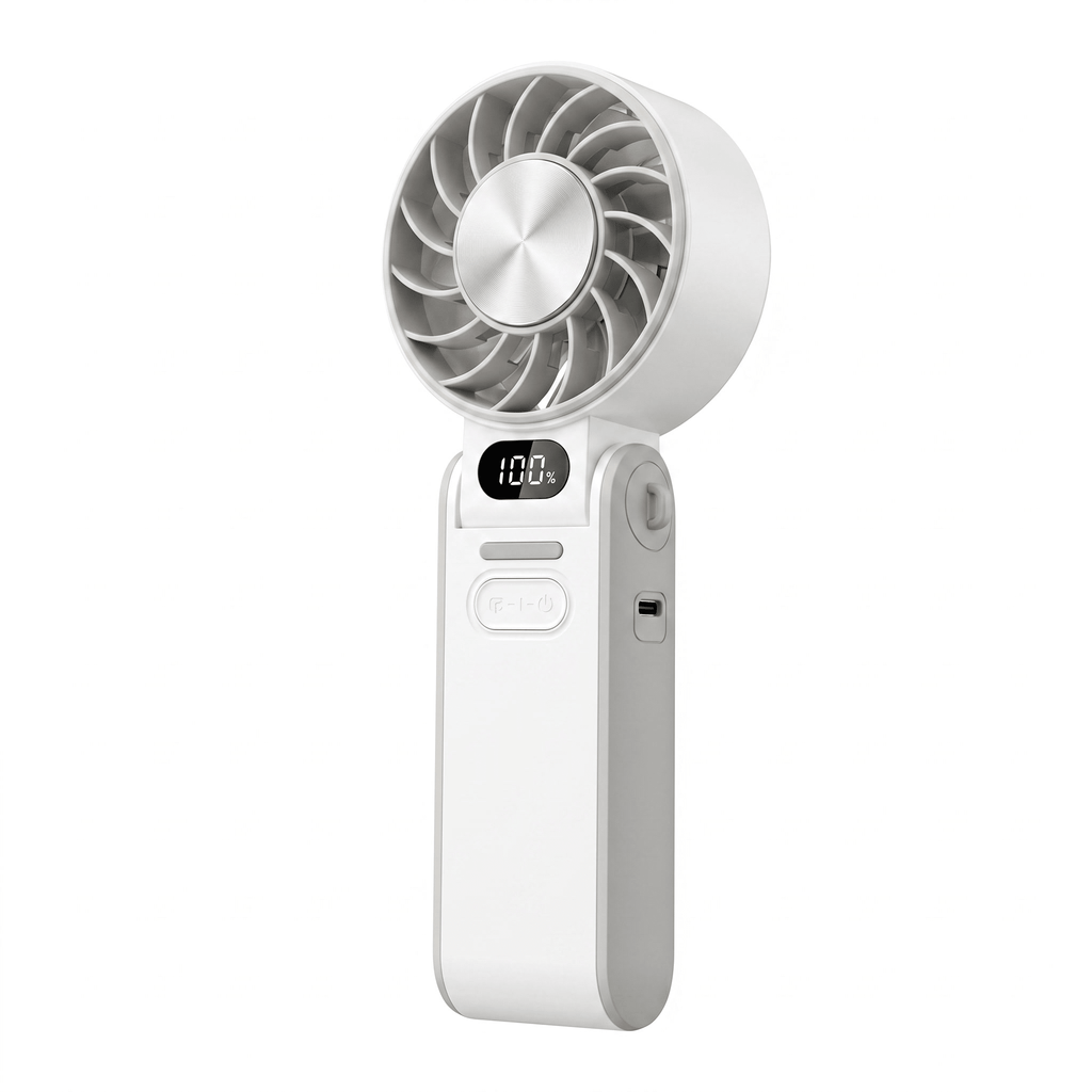 ChillGo Foldable USB Rechargeable Mini Cooling Fan – Handheld Design - TrendsToLife