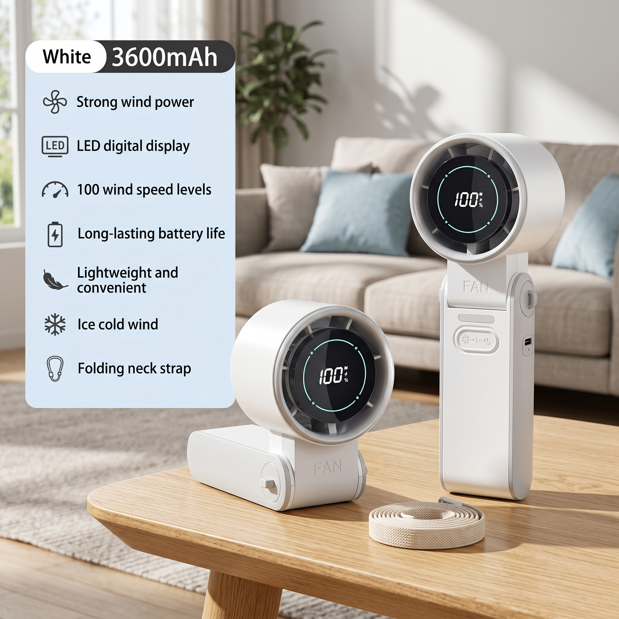 ChillGo Foldable USB Rechargeable Mini Cooling Fan – Handheld Design - TrendsToLife
