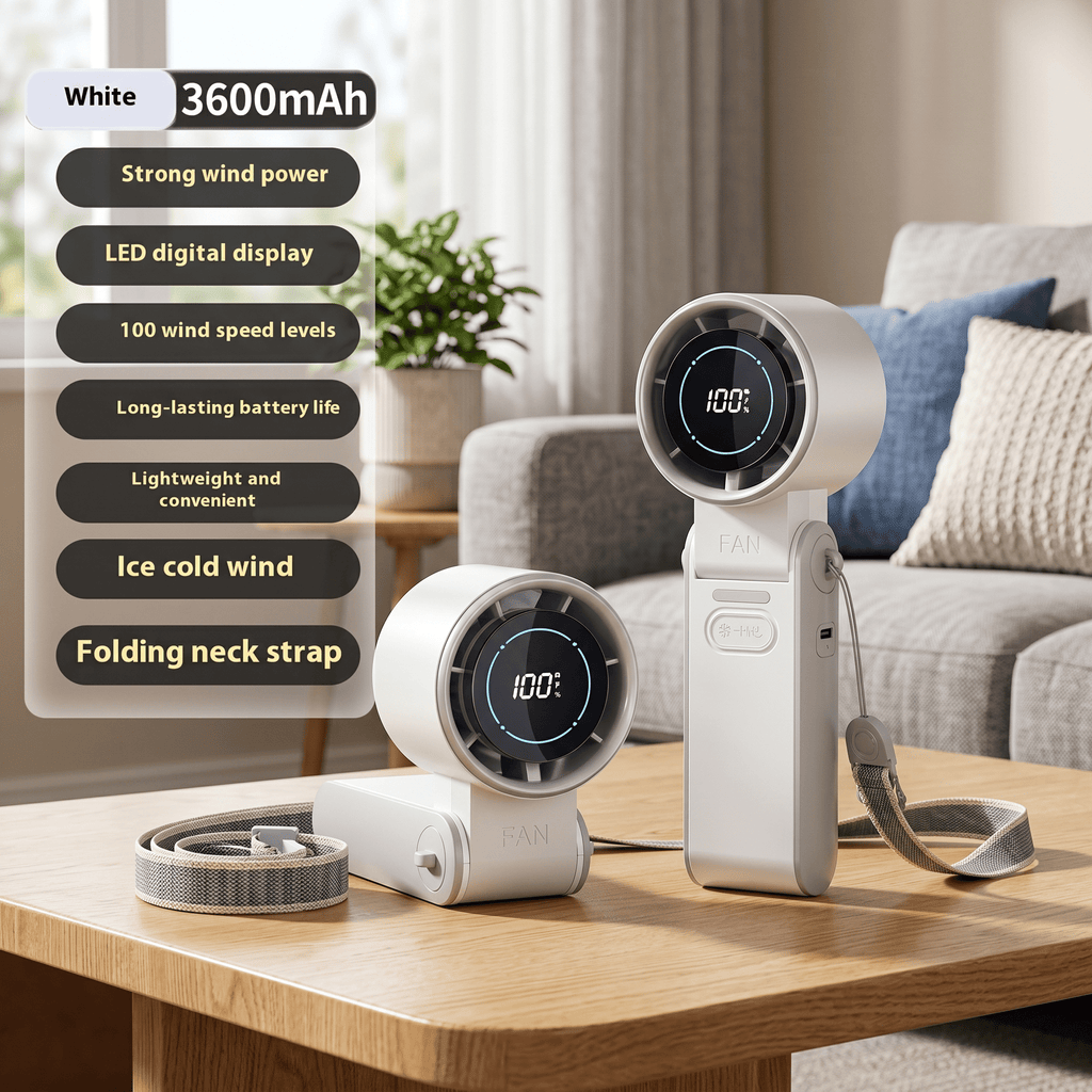 ChillGo Foldable USB Rechargeable Mini Cooling Fan – Handheld Design - TrendsToLife