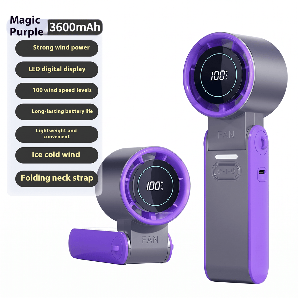 ChillGo Foldable USB Rechargeable Mini Cooling Fan – Handheld Design - TrendsToLife