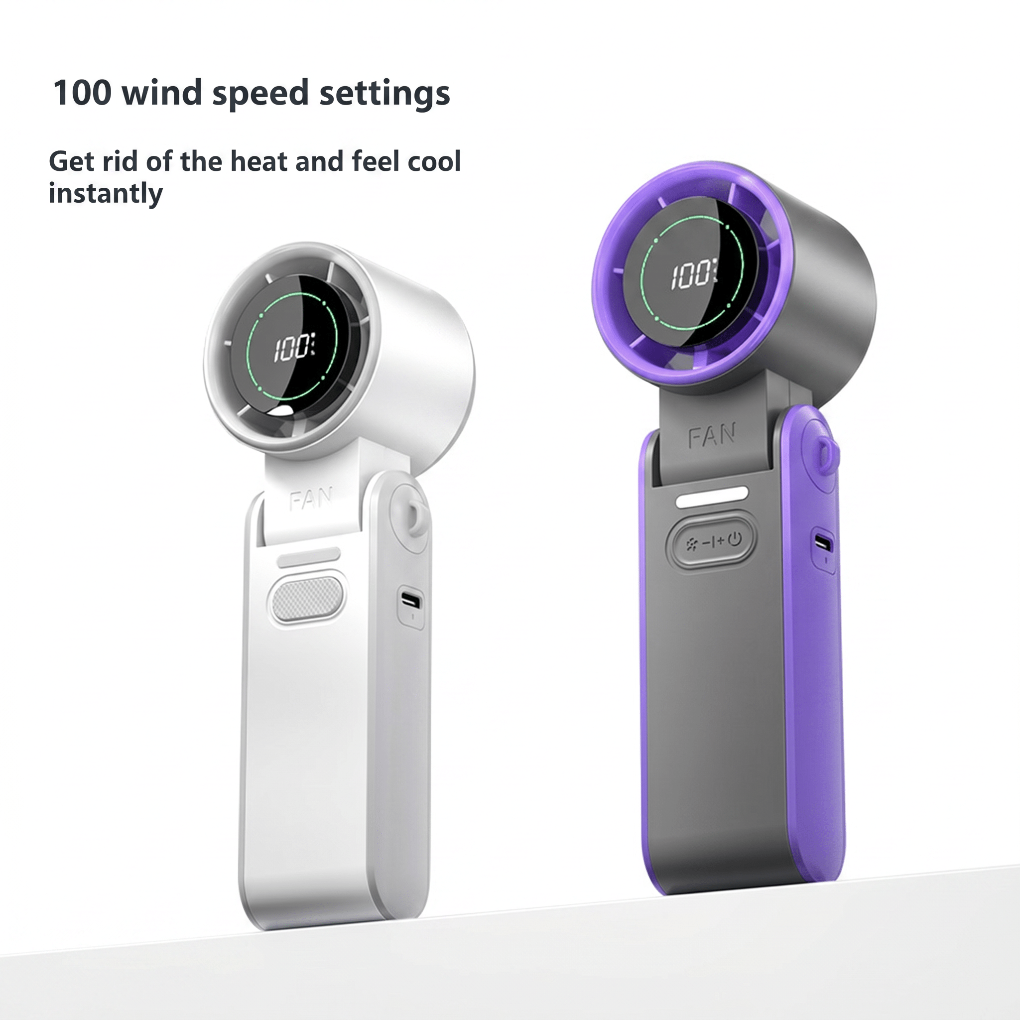 ChillGo Foldable USB Rechargeable Mini Cooling Fan – Handheld Design - TrendsToLife