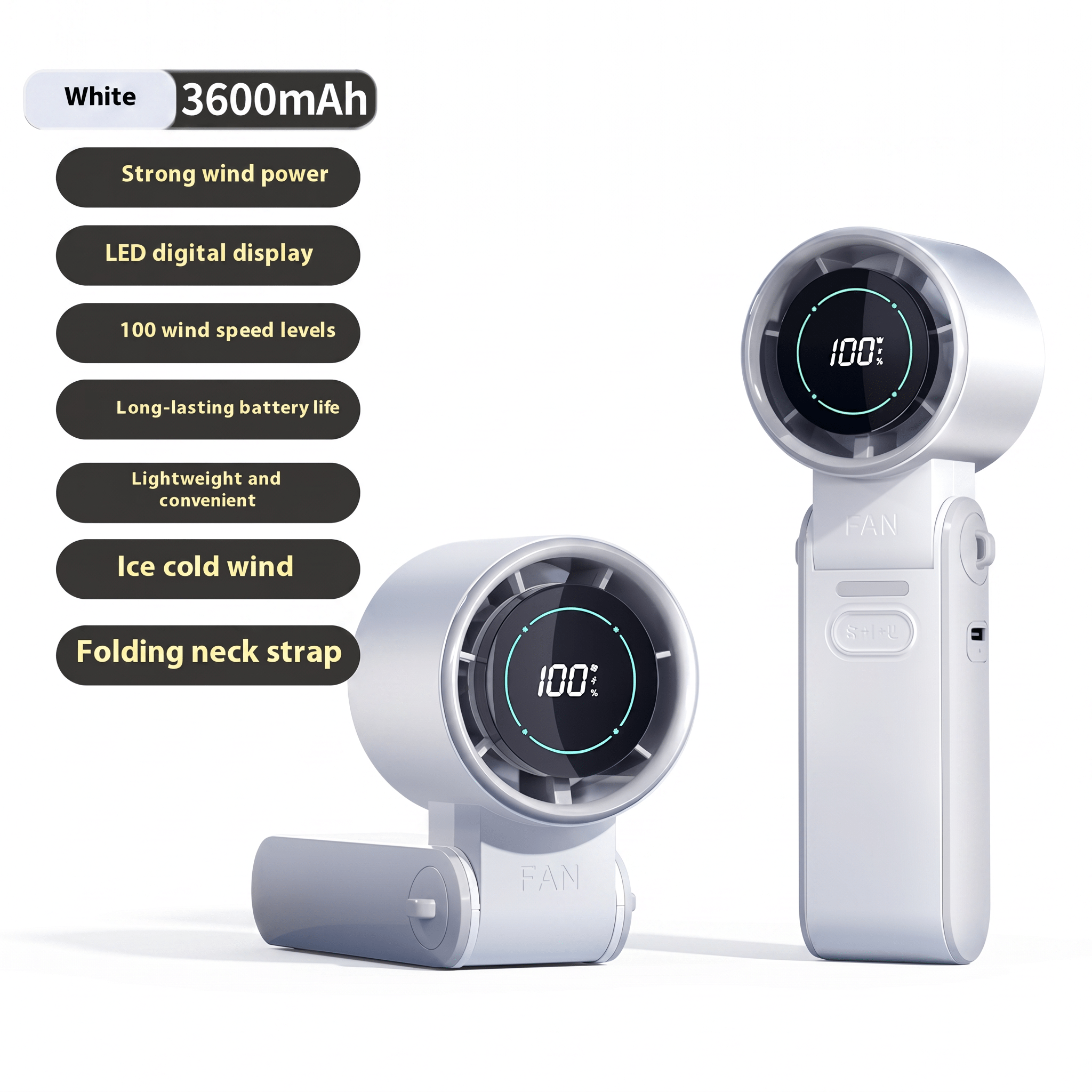 ChillGo Foldable USB Rechargeable Mini Cooling Fan – Handheld Design - TrendsToLife