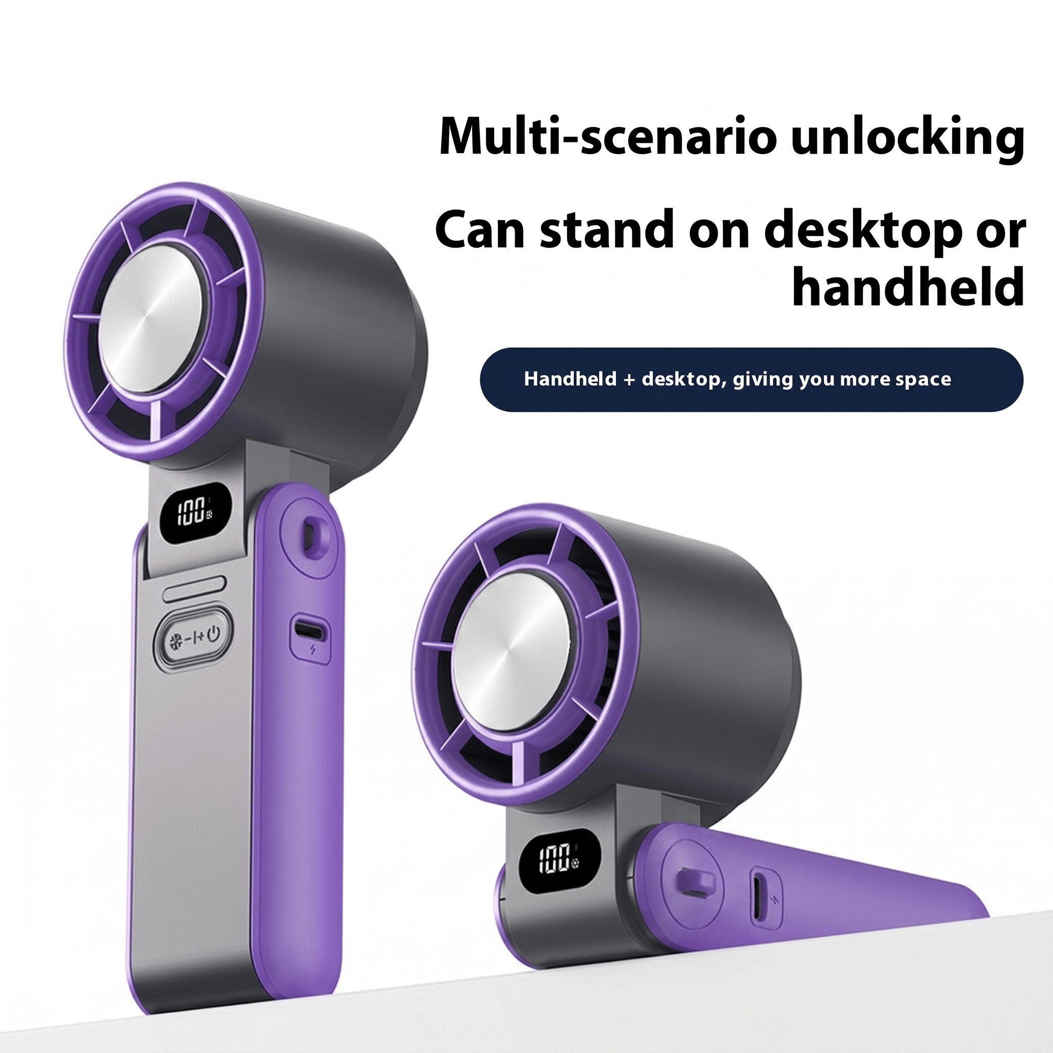 ChillGo Foldable USB Rechargeable Mini Cooling Fan – Handheld Design - TrendsToLife