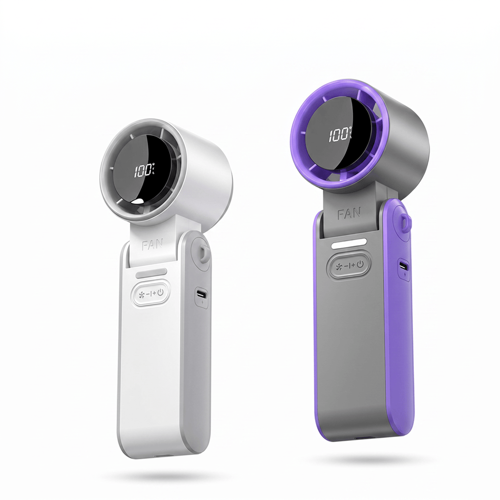 ChillGo Foldable USB Rechargeable Mini Cooling Fan – Handheld Design - TrendsToLife
