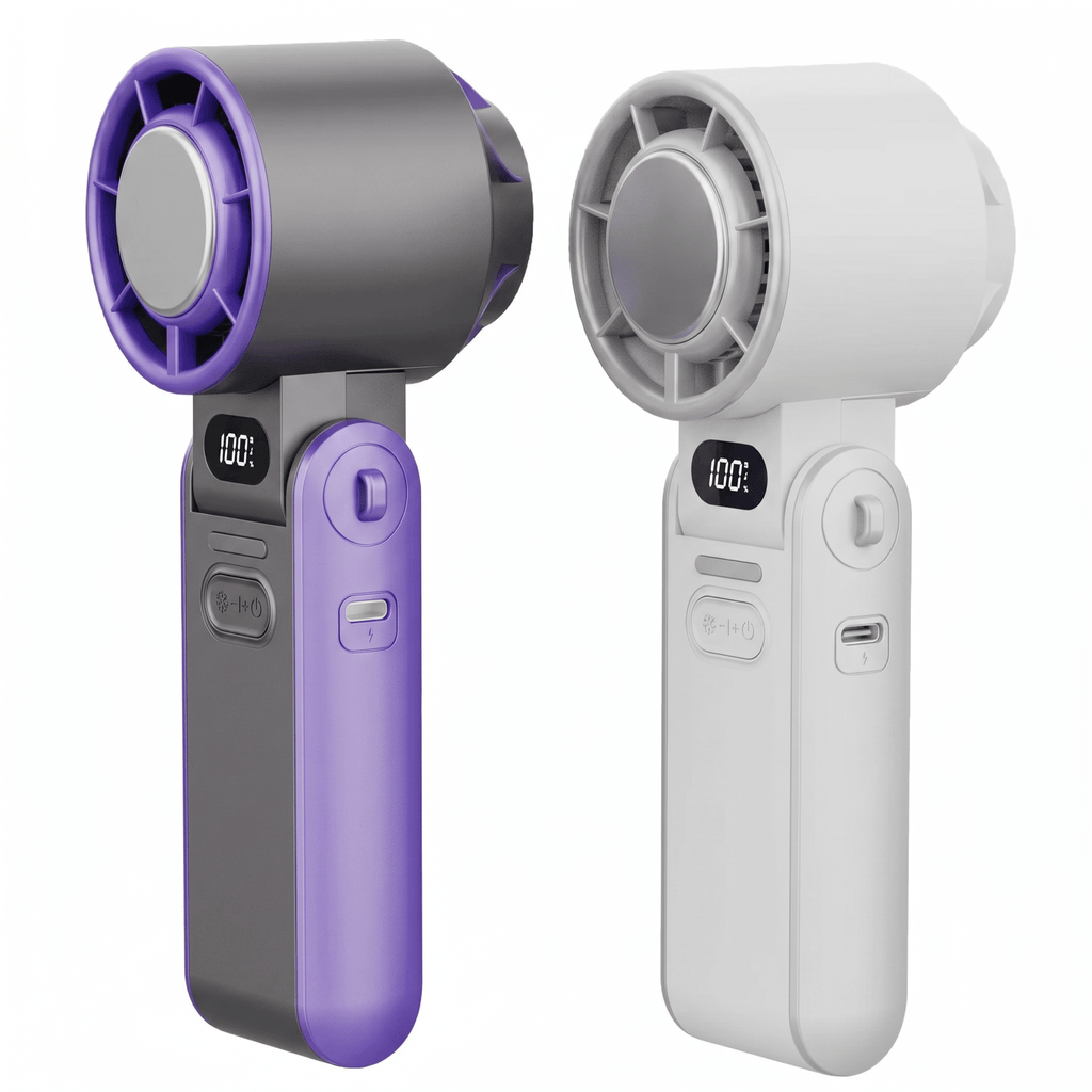 ChillGo Foldable USB Rechargeable Mini Cooling Fan – Handheld Design - TrendsToLife