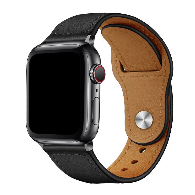 Classic Leather Watch Band – Comfort Strap for Apple Watch 38–44mm - TrendsToLife