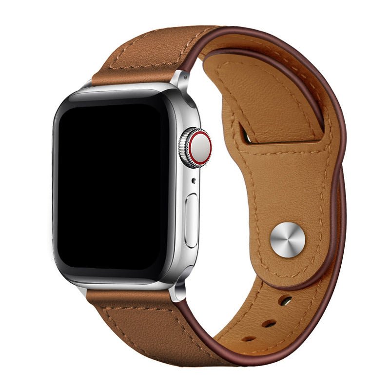 Classic Leather Watch Band – Comfort Strap for Apple Watch 38–44mm - TrendsToLife