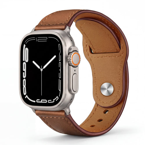 Classic Leather Watch Band – Comfort Strap for Apple Watch 38–44mm - TrendsToLife