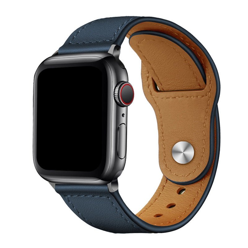 Classic Leather Watch Band – Comfort Strap for Apple Watch 38–44mm - TrendsToLife