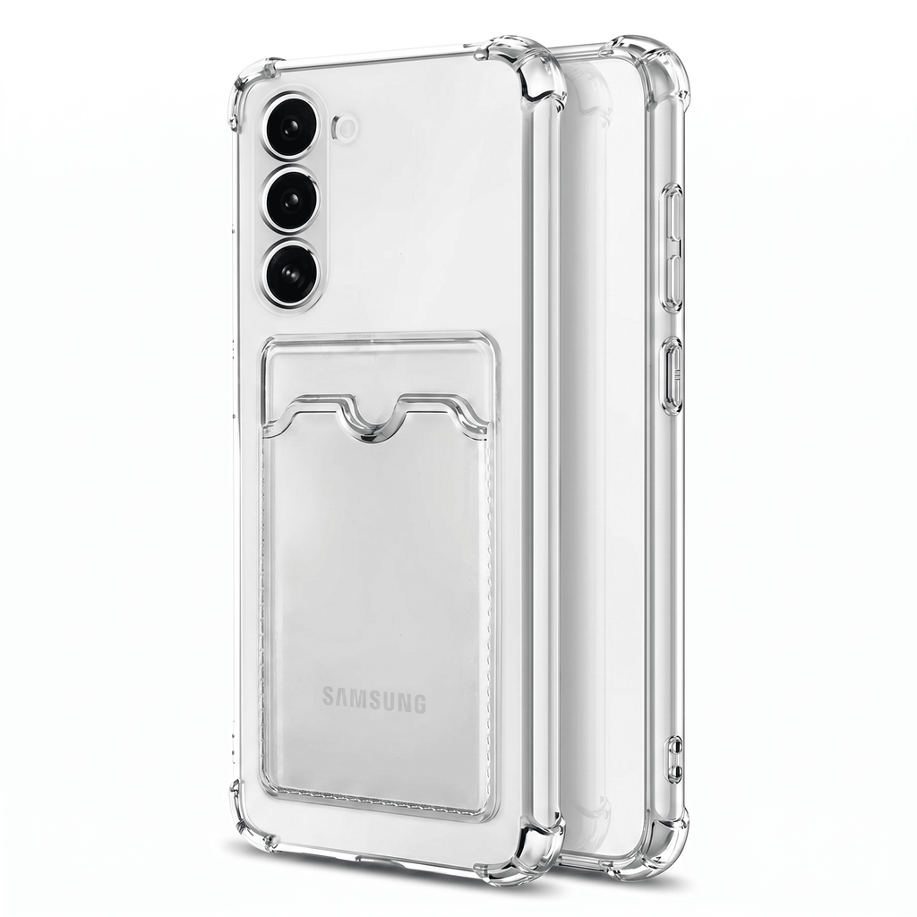 ClearCard Slim Case – Transparent Card Holder Cover – Samsung Galaxy S23 FE - TrendsToLife