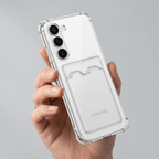 ClearCard Slim Case – Transparent Card Holder Cover – Samsung Galaxy S23 FE - TrendsToLife