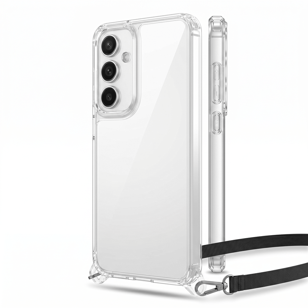 ClearCarry Neck Strap Case – Crossbody Protective Cover – Samsung Galaxy A55 5G - TrendsToLife