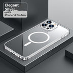 ClearGuard Magnetic Metal Frame Case for iPhone 17 – Transparent Lens Protection - TrendsToLife