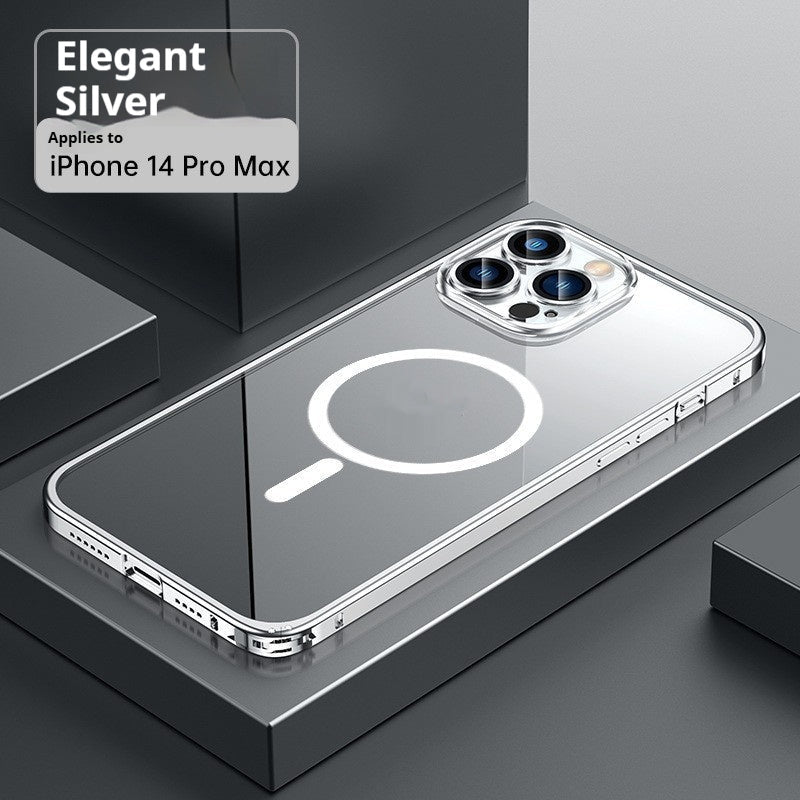 ClearGuard Magnetic Metal Frame Case for iPhone 17 – Transparent Lens Protection - TrendsToLife