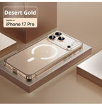 ClearGuard Magnetic Metal Frame Case for iPhone 17 – Transparent Lens Protection - TrendsToLife