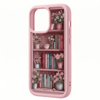 CozyLibrary Bookshelf Case – Retro Shockproof iPhone Case – iPhone 11–17 Series - TrendsToLife