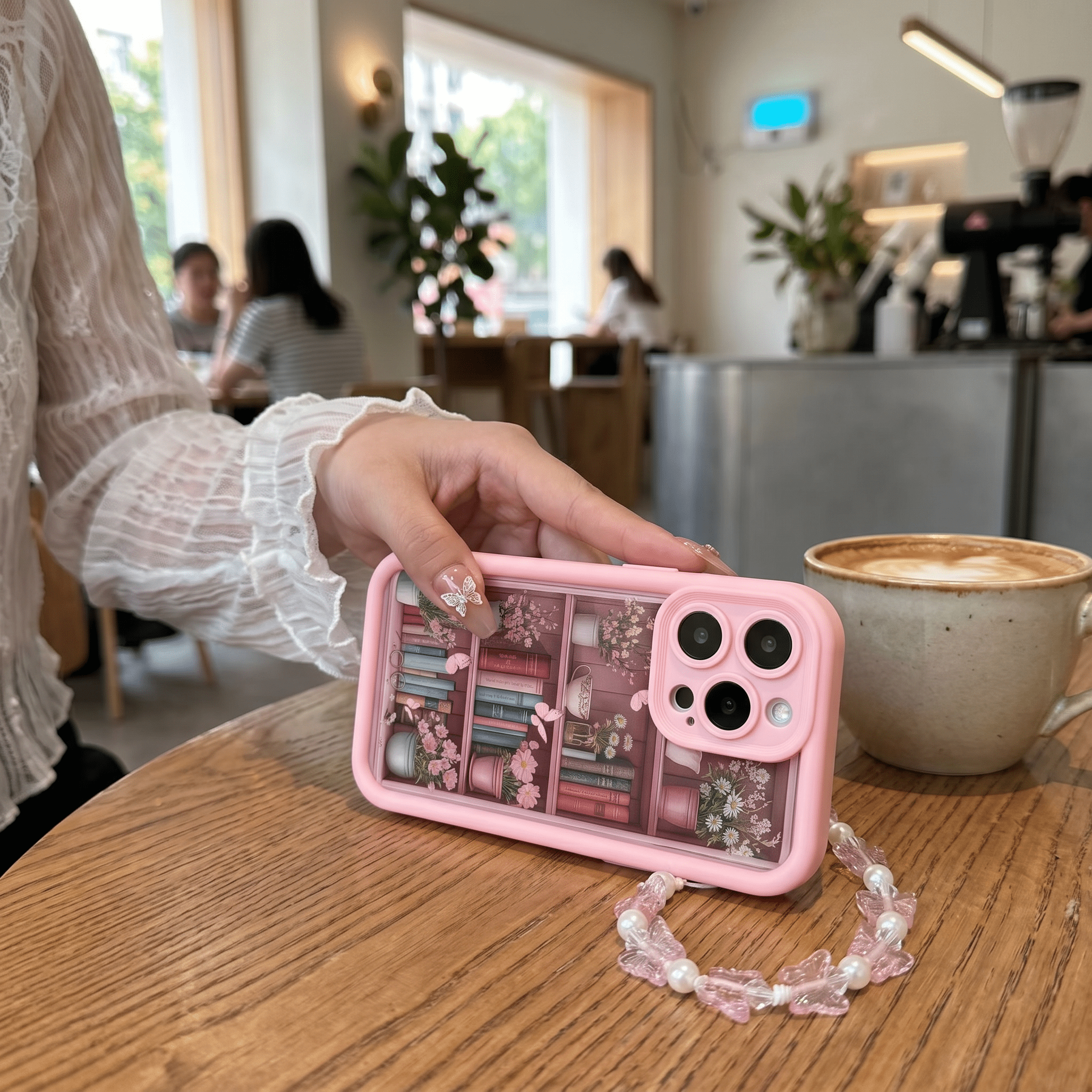 CozyLibrary Bookshelf Case – Retro Shockproof iPhone Case – iPhone 11–17 Series - TrendsToLife