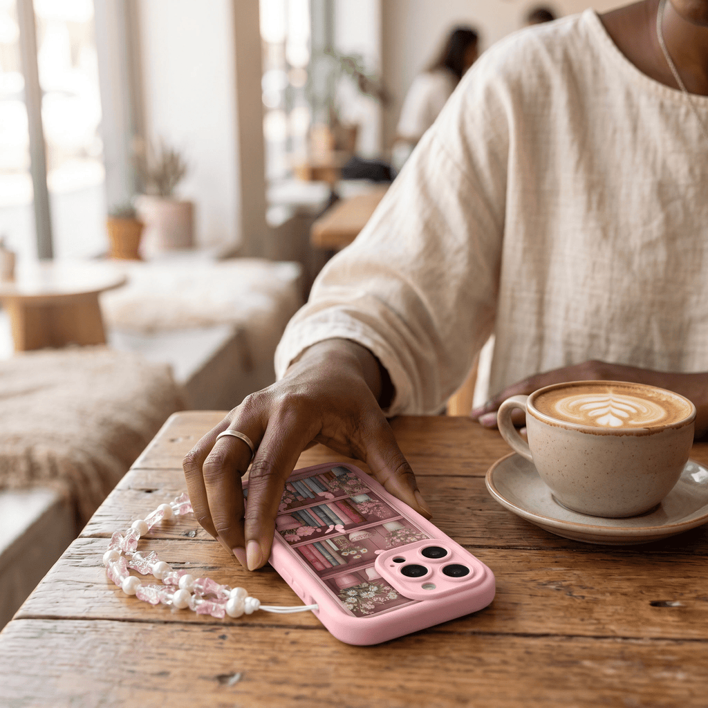 CozyLibrary Bookshelf Case – Retro Shockproof iPhone Case – iPhone 11–17 Series - TrendsToLife