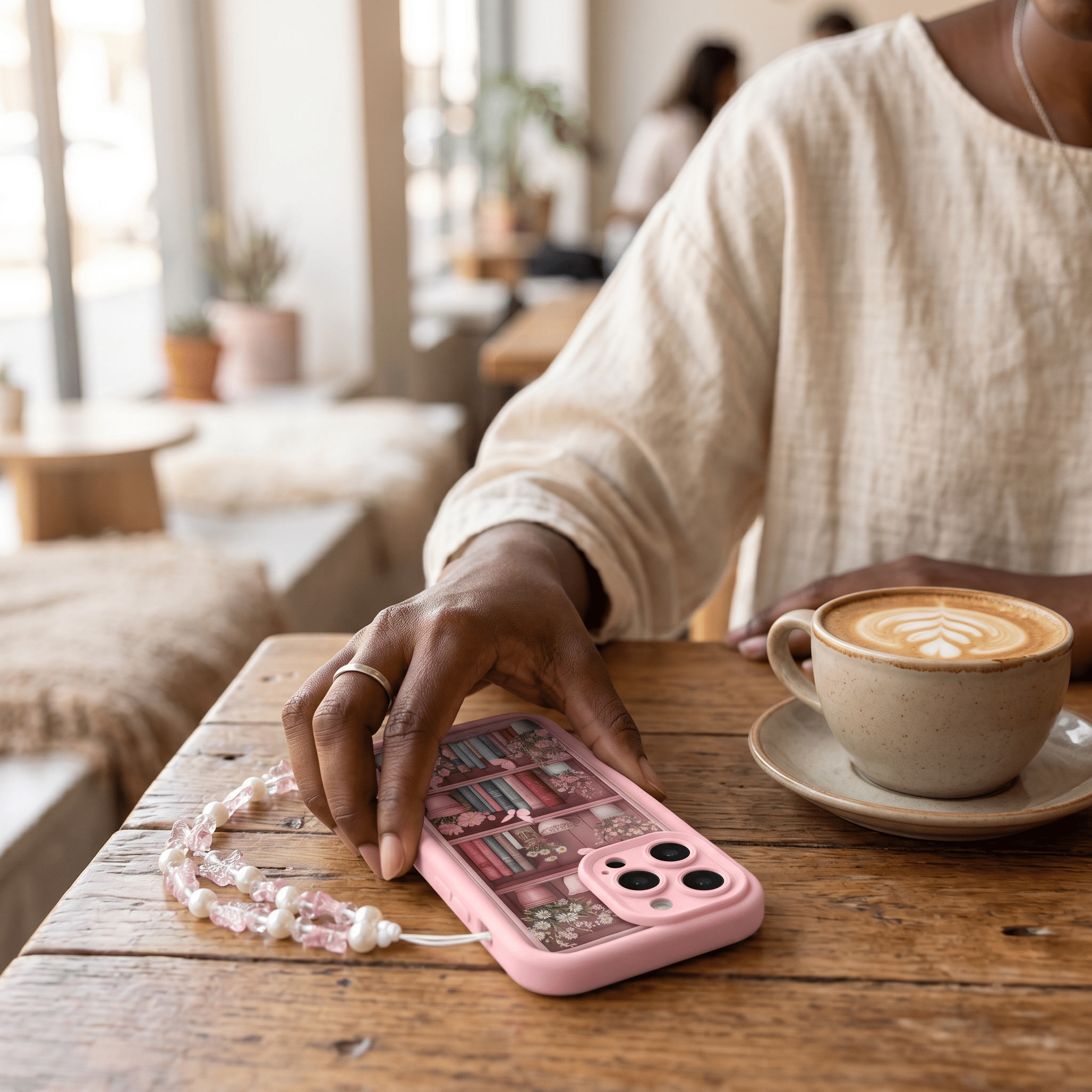 CozyLibrary Bookshelf Case – Retro Shockproof iPhone Case – iPhone 11–17 Series - TrendsToLife