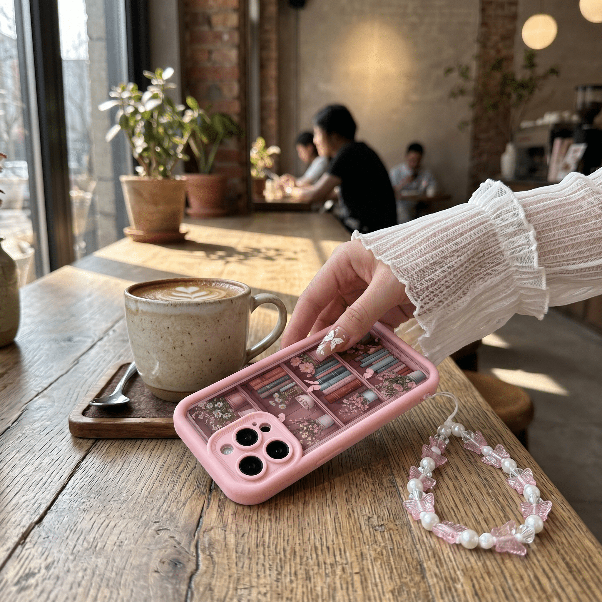 CozyLibrary Bookshelf Case – Retro Shockproof iPhone Case – iPhone 11–17 Series - TrendsToLife