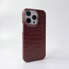 CrocoRetro Crocodile Leather Case for iPhone 12–17 Series - TrendsToLife