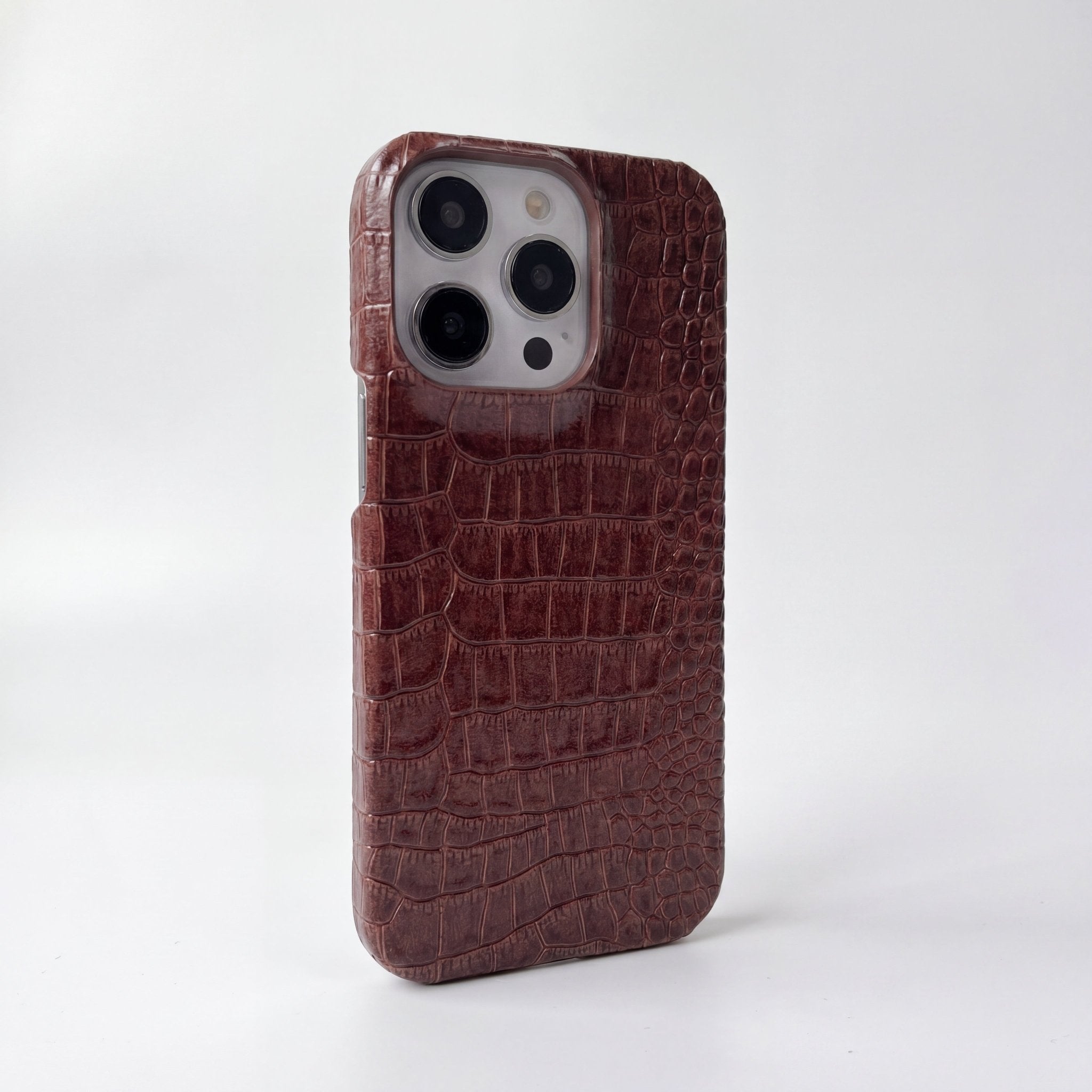 CrocoRetro Crocodile Leather Case for iPhone 12–17 Series - TrendsToLife