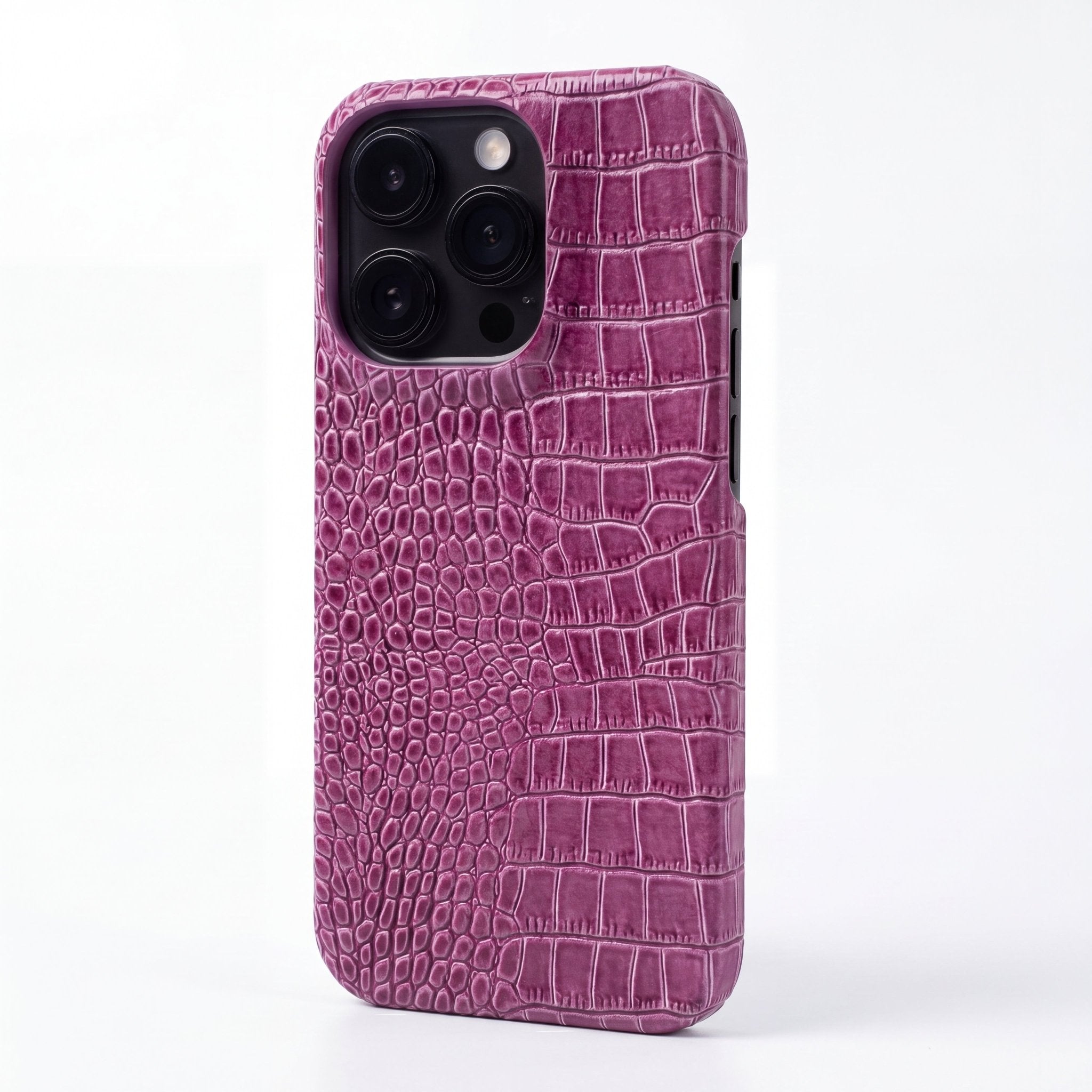 CrocoRetro Crocodile Leather Case for iPhone 12–17 Series - TrendsToLife