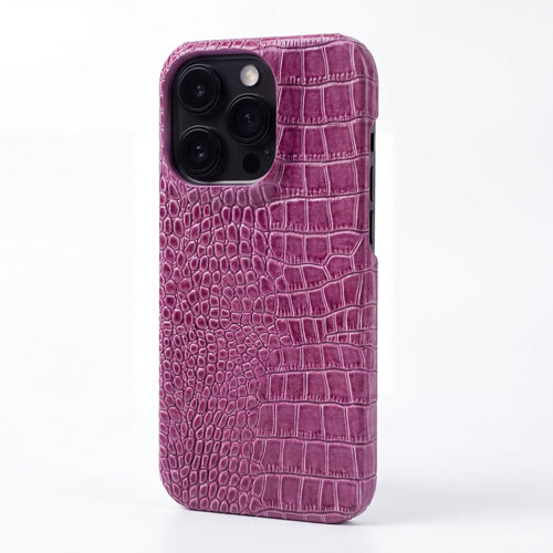 CrocoRetro leather iPhone 12–17 case