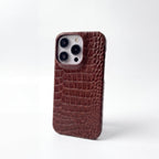 CrocoRetro Crocodile Leather Case for iPhone 12–17 Series - TrendsToLife