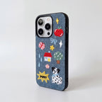 DenimPaw Embroidered Dog Design Case for iPhone 13–17 Series - TrendsToLife