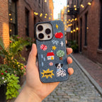 DenimPaw Embroidered Dog Design Case for iPhone 13–17 Series - TrendsToLife