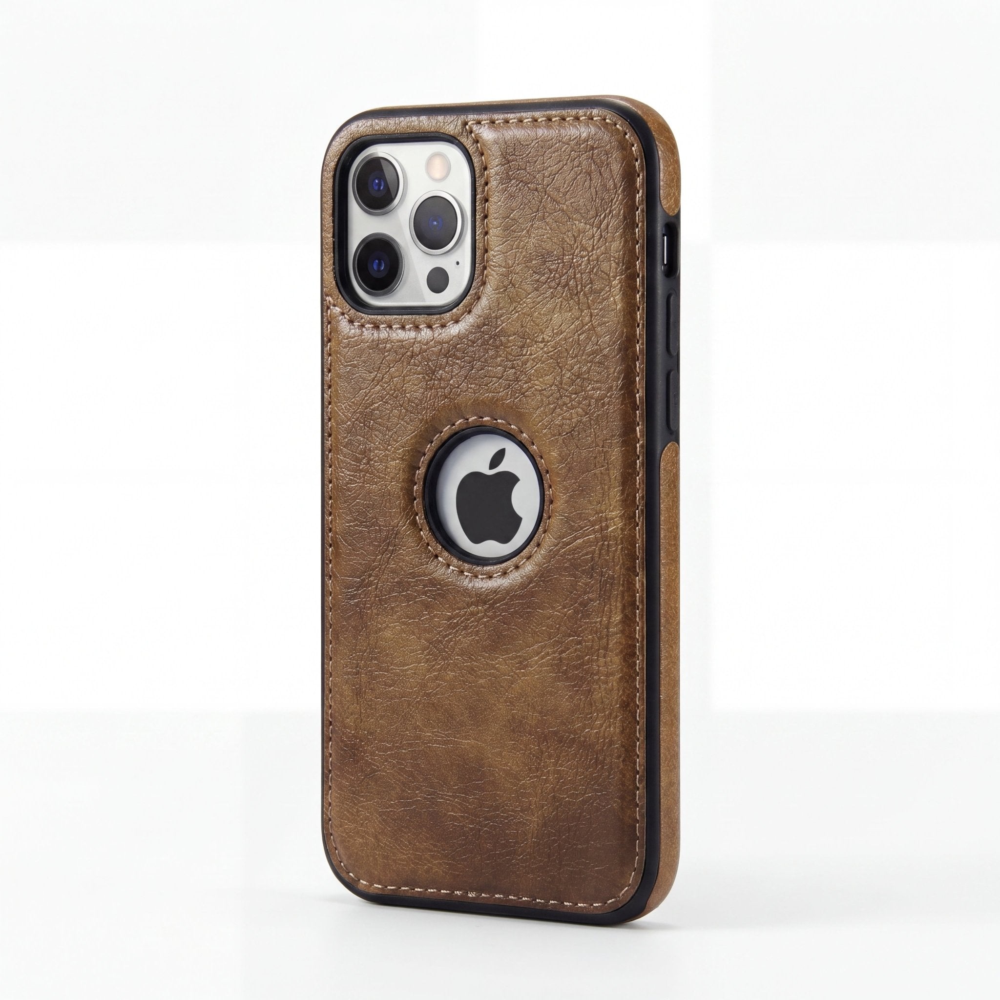 DriveLux Leather Stitch Design Case for iPhone 6–16 Series - TrendsToLife