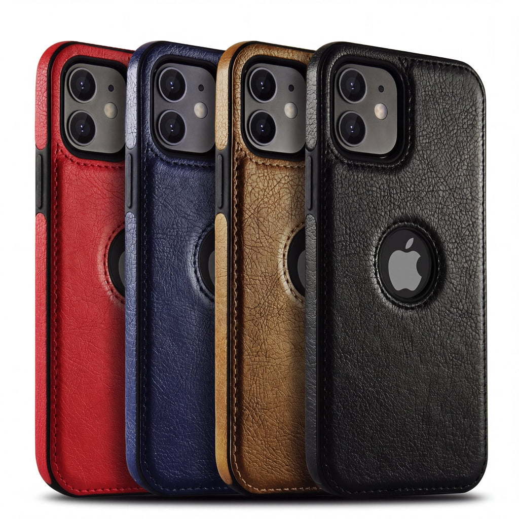 DriveLux Leather Stitch Design Case for iPhone 6–16 Series - TrendsToLife